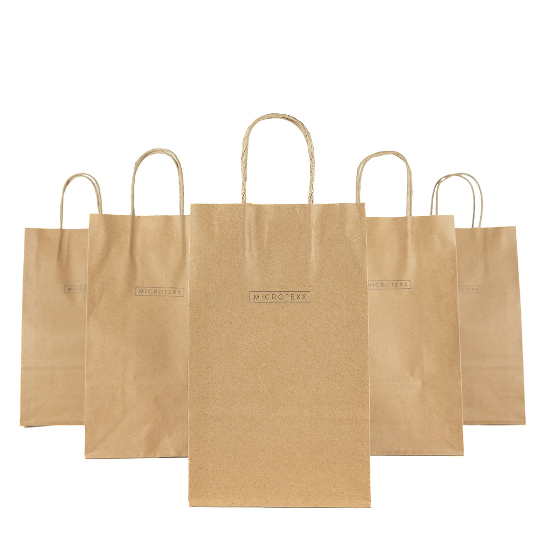 Microtexx Brown Bags - Pack of 10