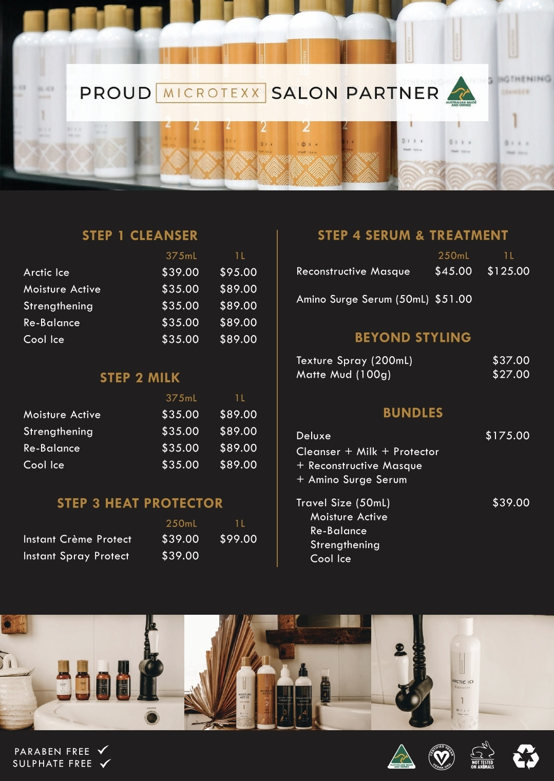 Microtexx Display Pricelist