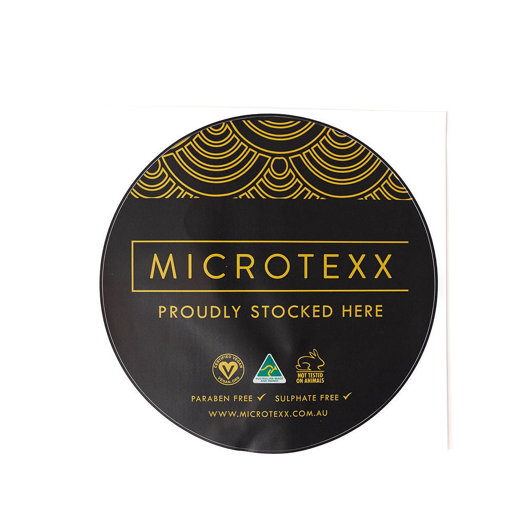 Microtexx Black Window Sticker