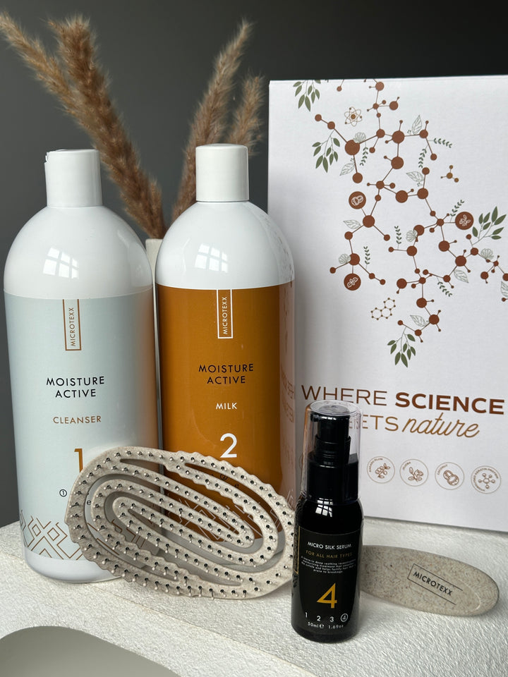 Moisture Active 1L Duo Bundle + Serum & Brush