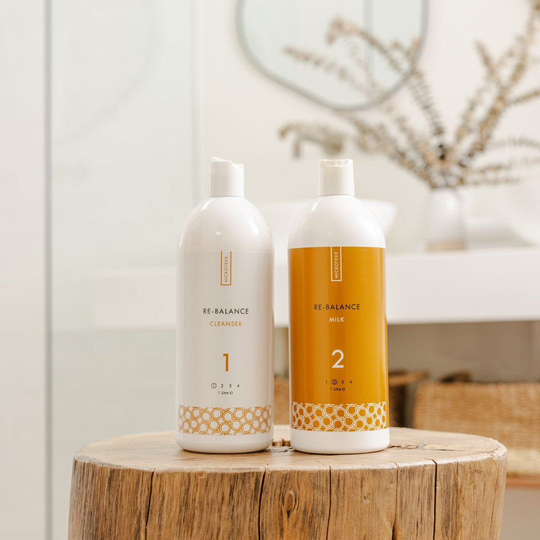 Re-Balance Duo - ONE Litre Cleanser & Milk